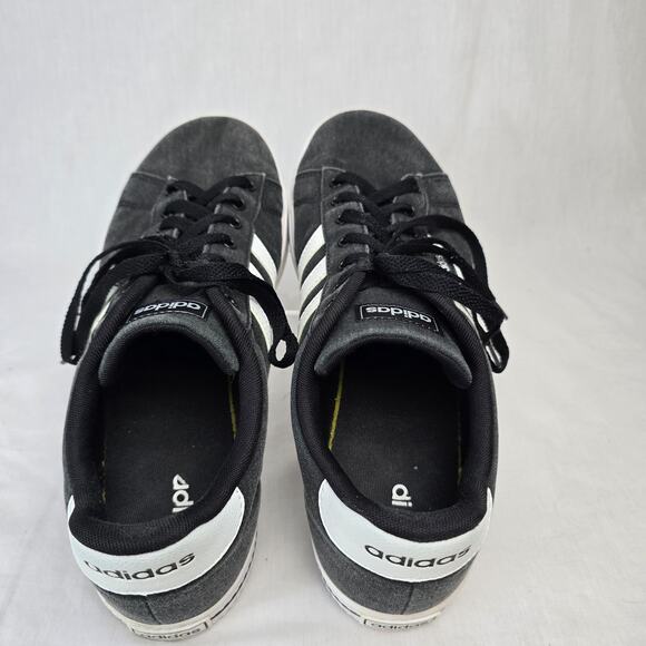 Adidas Canvas Sneakers Men's 13 Black White Stripe Lace Up FW7033 - Picture 12 of 13